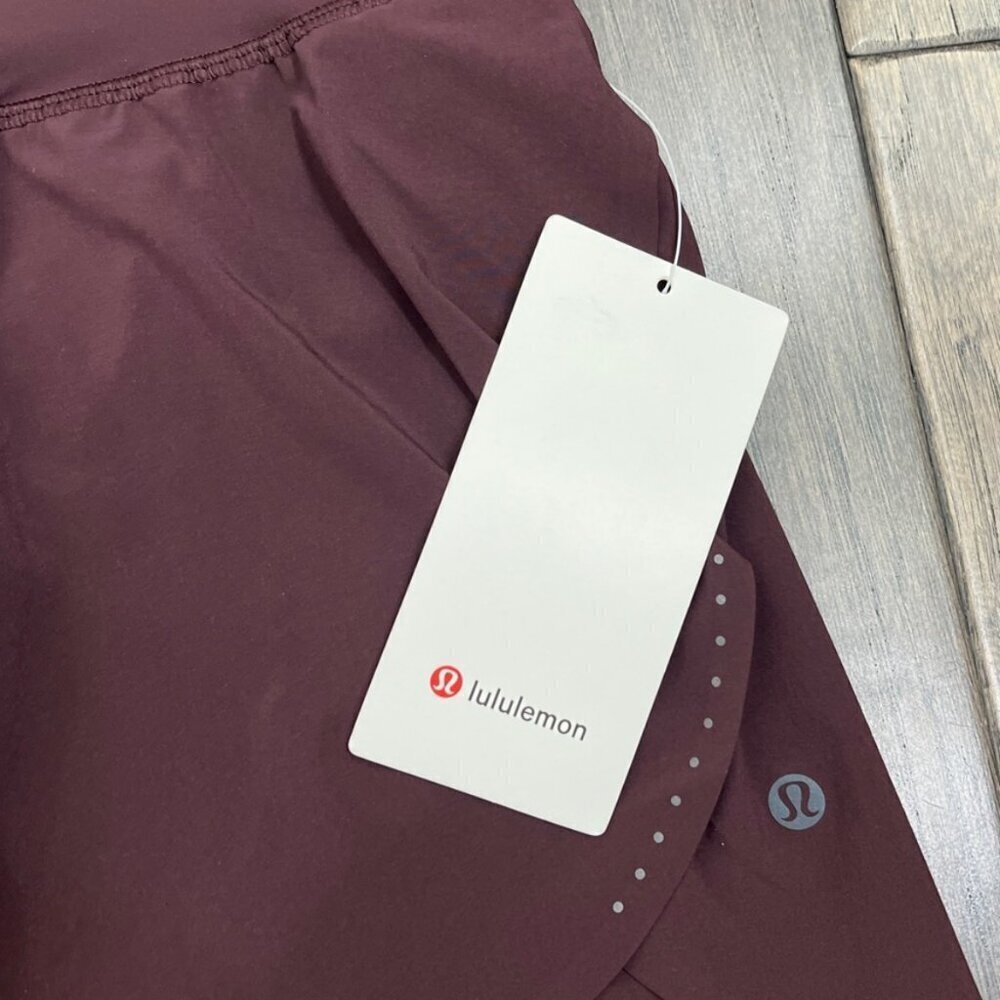 Lululemon NWT Fast and Free High-Rise Classic-Fit Split Short 3" Goodnight Plum - Picture 3 of 8